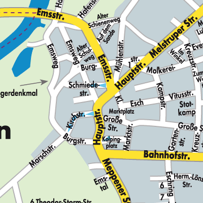 Stadtplan Lathen