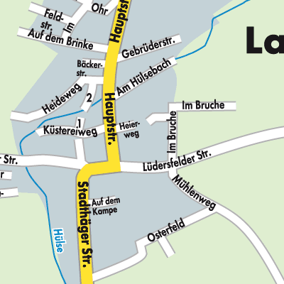 Stadtplan Lauenhagen