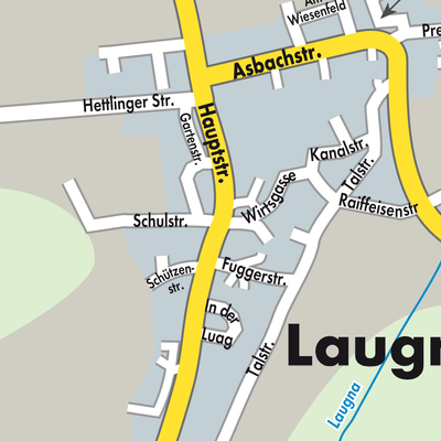 Stadtplan Laugna