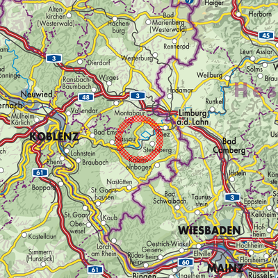 Landkarte Laurenburg