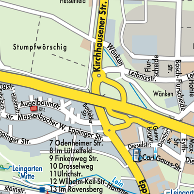 Stadtplan Leingarten