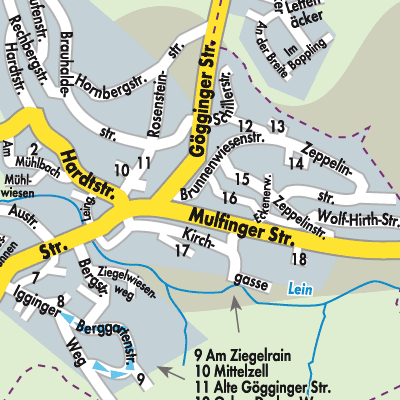 Stadtplan Leinzell