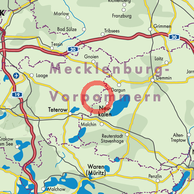 Landkarte Lelkendorf