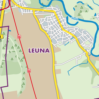 Übersichtsplan Leuna
