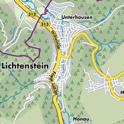 Übersichtsplan Lichtenstein