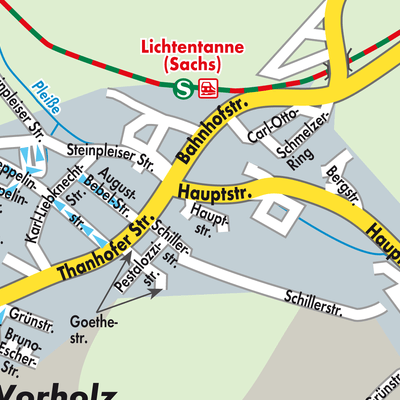 Stadtplan Lichtentanne