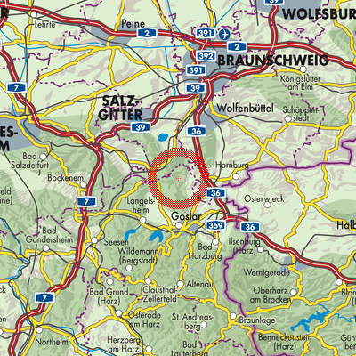 Landkarte Liebenburg