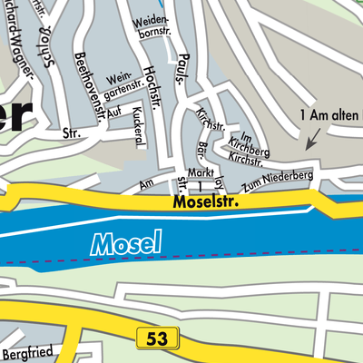 Stadtplan Lieser