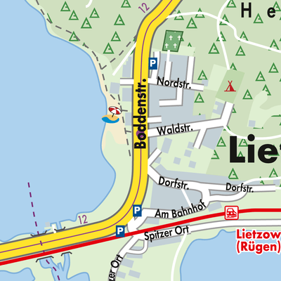 Stadtplan Lietzow