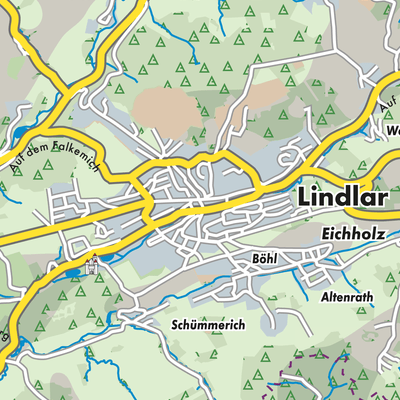 Übersichtsplan Lindlar