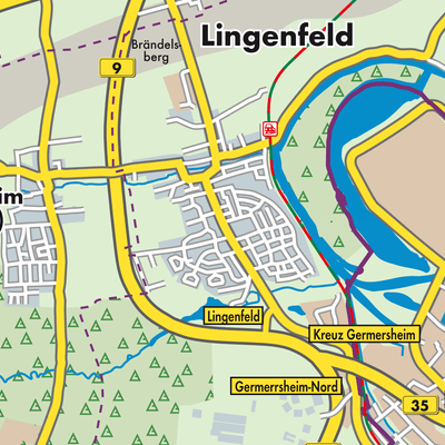Übersichtsplan Lingenfeld