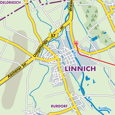 Übersichtsplan Linnich