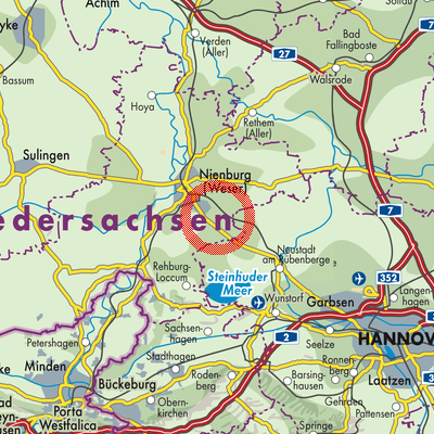 Landkarte Linsburg