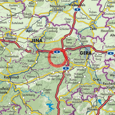 Landkarte Lippersdorf-Erdmannsdorf