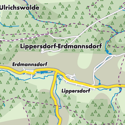 Übersichtsplan Lippersdorf-Erdmannsdorf