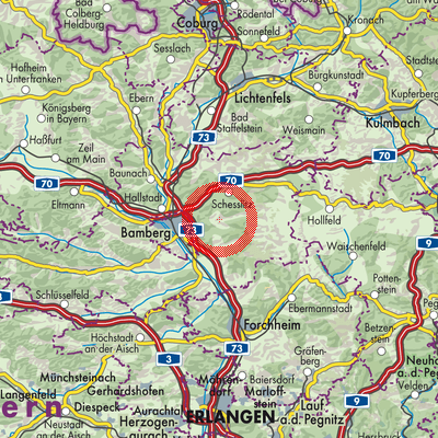 Landkarte Litzendorf