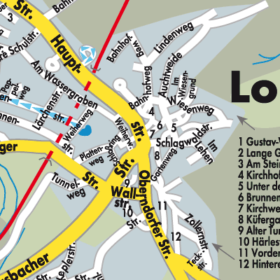 Stadtplan Loßburg