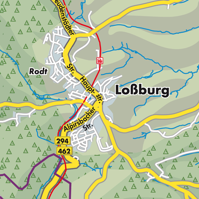 Übersichtsplan Loßburg