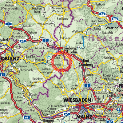 Landkarte Lohrheim