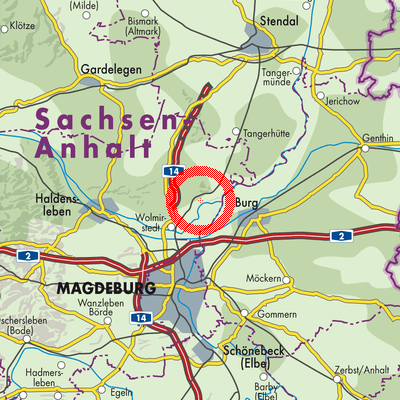 Landkarte Loitsche-Heinrichsberg