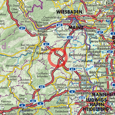 Landkarte Lonsheim