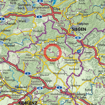 Landkarte Luckenbach