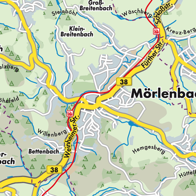 Übersichtsplan Mörlenbach