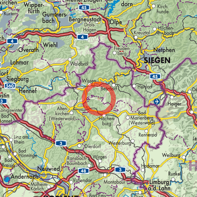 Landkarte Mörsbach