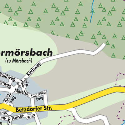 Stadtplan Mörsbach