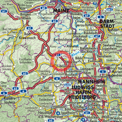 Landkarte Mörstadt