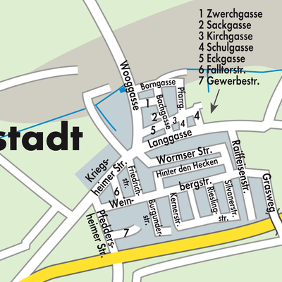 Stadtplan Mörstadt