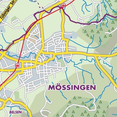 Übersichtsplan Mössingen