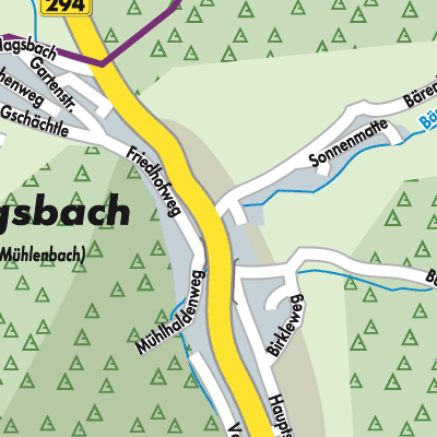 Stadtplan Mühlenbach
