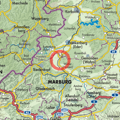 Landkarte Münchhausen