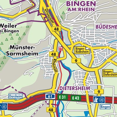 Übersichtsplan Münster-Sarmsheim