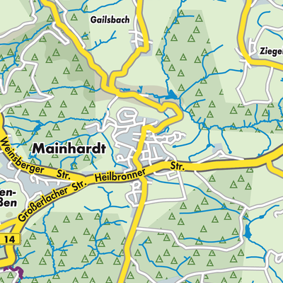 Übersichtsplan Mainhardt