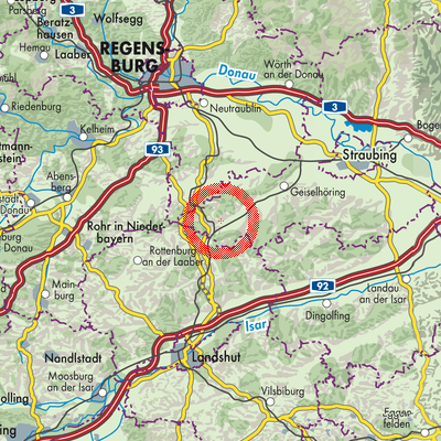 Landkarte Mallersdorf-Pfaffenberg