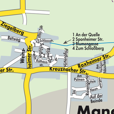 Stadtplan Mandel