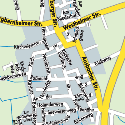 Stadtplan Marktbergel