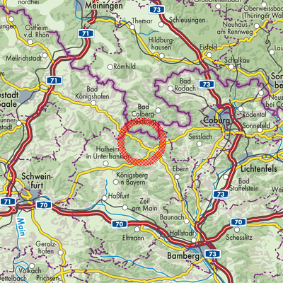Landkarte Maroldsweisach
