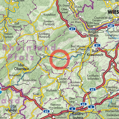 Landkarte Meddersheim