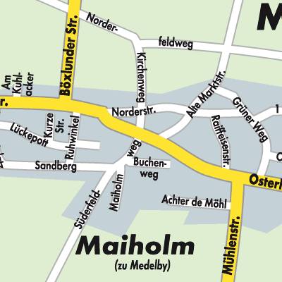 Stadtplan Medelby