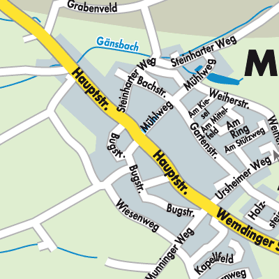 Stadtplan Megesheim