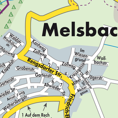 Stadtplan Melsbach