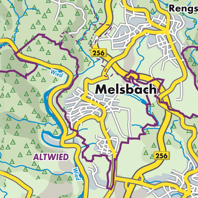 Übersichtsplan Melsbach