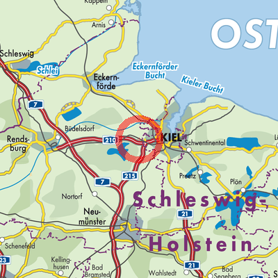 Landkarte Melsdorf