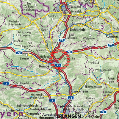 Landkarte Memmelsdorf