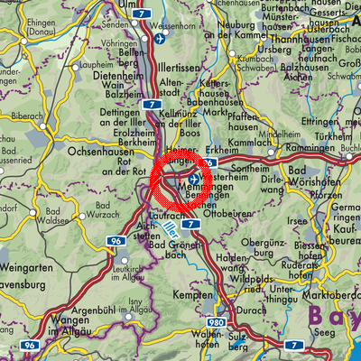 Landkarte Memmingerberg