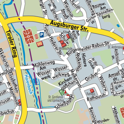 Stadtplan Memmingerberg