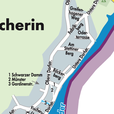 Stadtplan Mescherin